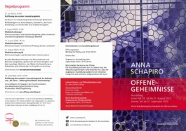 Anna Schapiro, Offene Geheimnisse, 2023