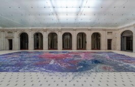 Anna Schapiro, Offene Geheimnisse I (Open Secrets I), (Blue Violet, Indigo, Payne's Grey, Slate Grey, Bordeaux, Burnt Sienna, Yellow Ochre, genuine Indigo, Iron Oxide Red, Bohemian Green Earth), 2023, photo: Lucian Brateanu