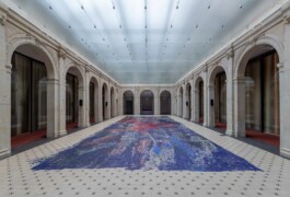 Anna Schapiro, Offene Geheimnisse I (Open Secrets I), (Blue Violet, Indigo, Payne's Grey, Slate Grey, Bordeaux, Burnt Sienna, Yellow Ochre, genuine Indigo, Iron Oxide Red, Bohemian Green Earth), 2023, photo: Lucian Brateanu