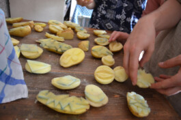 Anna Schapiro, Blaufärben (blue dyeing), 2017