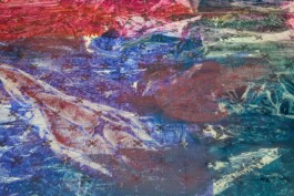 Anna Schapiro, Offene Geheimnisse I (Open Secrets I), (Blue Violet, Indigo, Payne's Grey, Slate Grey, Bordeaux, Burnt Sienna, Yellow Ochre, genuine Indigo, Iron Oxide Red, Bohemian Green Earth), 2023, photo: Benjamin Renter