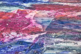 Anna Schapiro, Offene Geheimnisse I (Open Secrets I), (Blue Violet, Indigo, Payne's Grey, Slate Grey, Bordeaux, Burnt Sienna, Yellow Ochre, genuine Indigo, Iron Oxide Red, Bohemian Green Earth), 2023, photo: Benjamin Renter