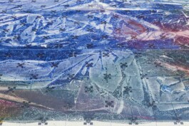 Anna Schapiro, Offene Geheimnisse I (Open Secrets I), (Blue Violet, Indigo, Payne's Grey, Slate Grey, Bordeaux, Burnt Sienna, Yellow Ochre, genuine Indigo, Iron Oxide Red, Bohemian Green Earth), 2023, photo: Benjamin Renter