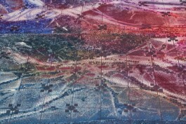 Anna Schapiro, Offene Geheimnisse I (Open Secrets I), (Blue Violet, Indigo, Payne's Grey, Slate Grey, Bordeaux, Burnt Sienna, Yellow Ochre, genuine Indigo, Iron Oxide Red, Bohemian Green Earth), 2023, photo: Benjamin Renter