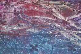 Anna Schapiro, Offene Geheimnisse I (Open Secrets I), (Blue Violet, Indigo, Payne's Grey, Slate Grey, Bordeaux, Burnt Sienna, Yellow Ochre, genuine Indigo, Iron Oxide Red, Bohemian Green Earth), 2023, photo: Benjamin Renter