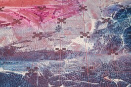 Anna Schapiro, Offene Geheimnisse I (Open Secrets I), (Blue Violet, Indigo, Payne's Grey, Slate Grey, Bordeaux, Burnt Sienna, Yellow Ochre, genuine Indigo, Iron Oxide Red, Bohemian Green Earth), 2023, photo: Benjamin Renter