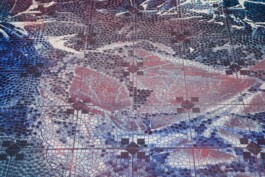 Anna Schapiro, Offene Geheimnisse I (Open Secrets I), (Blue Violet, Indigo, Payne's Grey, Slate Grey, Bordeaux, Burnt Sienna, Yellow Ochre, genuine Indigo, Iron Oxide Red, Bohemian Green Earth), 2023, photo: Benjamin Renter