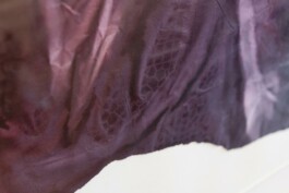 Anna Schapiro, Offene Geheimnisse II (Open Secrets II), (Blue Violet, Indigo, Payne's Grey, Slate Grey, Bordeaux, Burnt Sienna, Yellow Ochre, genuine Indigo, Iron Oxide Red, Bohemian Green Earth), 2023, photo: Robert Vanis