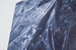 Anna Schapiro, Offene Geheimnisse II (Open Secrets II), (Blue Violet, Indigo, Payne's Grey, Slate Grey, Bordeaux, Burnt Sienna, Yellow Ochre, genuine Indigo, Iron Oxide Red, Bohemian Green Earth), 2023, photo: Robert Vanis