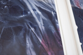 Anna Schapiro, Offene Geheimnisse II (Open Secrets II), (Blue Violet, Indigo, Payne's Grey, Slate Grey, Bordeaux, Burnt Sienna, Yellow Ochre, genuine Indigo, Iron Oxide Red, Bohemian Green Earth), 2023, photo: Robert Vanis