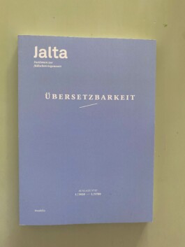 Anna Schapiro, Übersetzbarkeit, Jalta, 2020 Anna Schapiro, visual artist, writer and editor based in Berlin