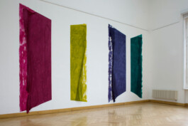 Anna Schapiro, VIER FARBEN (MAGENTA, GINSTER, BLAUVIOLETT, MÄRCHENGRÜN ), FOUR COLORS (MAGENTA, GORSE, BLUE-VIOLET, FAIRY-TALE GREEN), 2013, photo: Matthias Blumhagen Anna Schapiro, visual artist, writer and editor based in Berlin