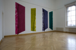 Anna Schapiro, VIER FARBEN (MAGENTA, GINSTER, BLAUVIOLETT, MÄRCHENGRÜN ), FOUR COLORS (MAGENTA, GORSE, BLUE-VIOLET, FAIRY-TALE GREEN), 2013, photo: Matthias Blumhagen