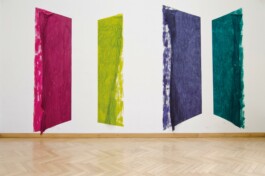 Anna Schapiro, VIER FARBEN (MAGENTA, GINSTER, BLAUVIOLETT, MÄRCHENGRÜN ), FOUR COLORS (MAGENTA, GORSE, BLUE-VIOLET, FAIRY-TALE GREEN), 2013, photo: Jonas Lewek